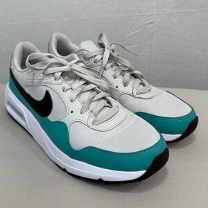 Nike Air Max SC White Teal Black Sneakers Mens Size 9 + Extra Black Laces